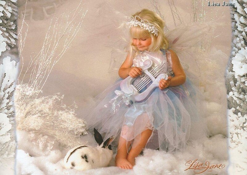Child in Fairy Costume — White