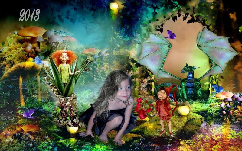 Child in Fantasy Forest