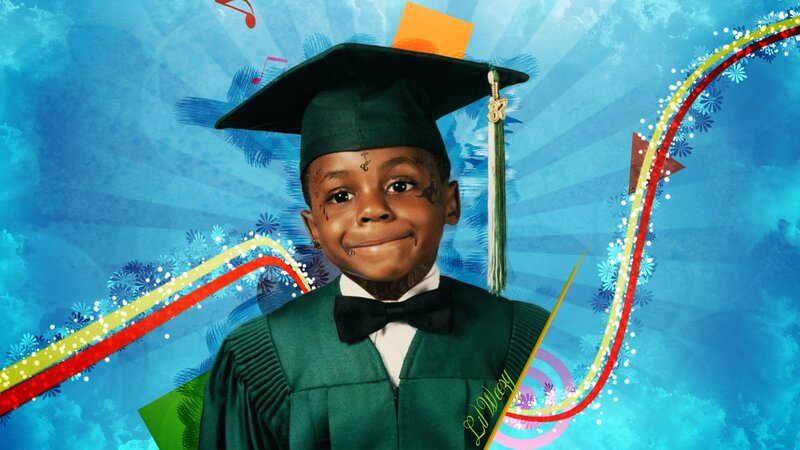 child in graduation cap and gown