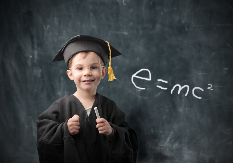 Child in Graduation Gown