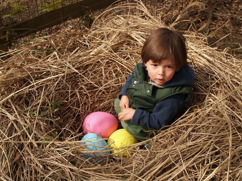Child in Hay Nest