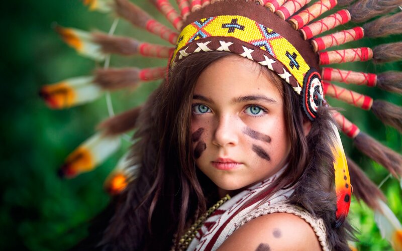 Child in Headdress