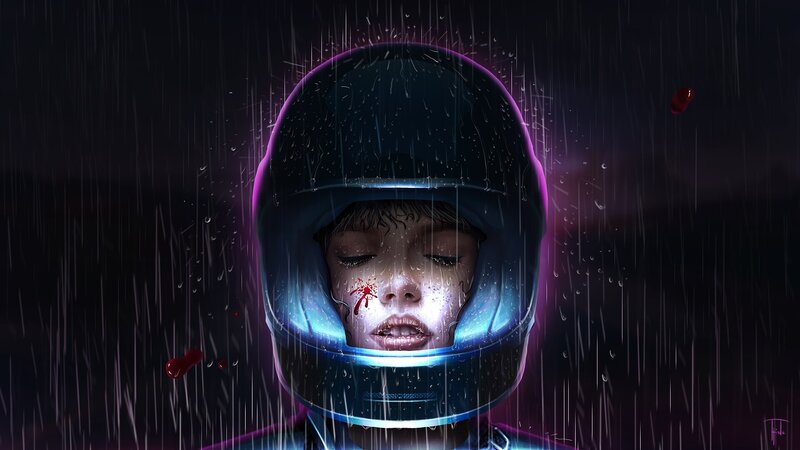 Child in Helmet