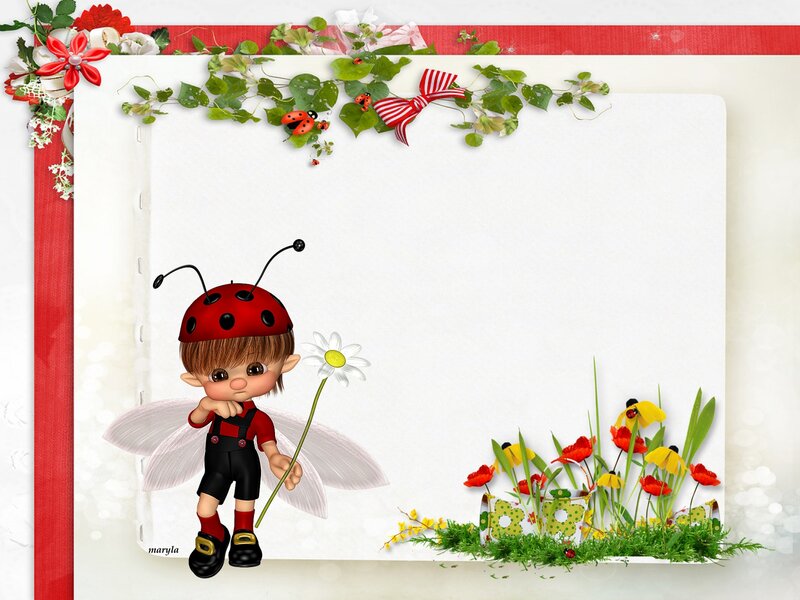 Child in Ladybug Costume — Red