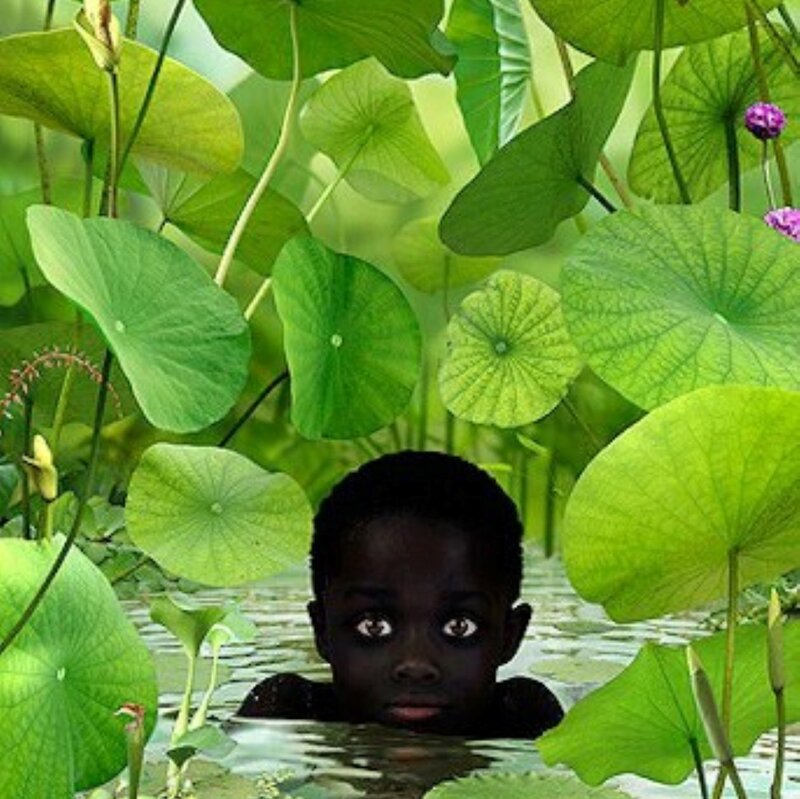 Child in Lotus Pond