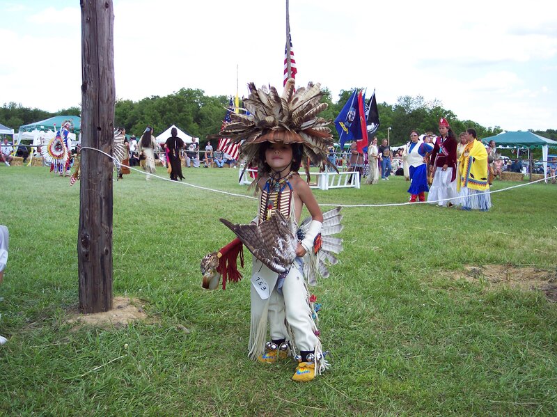 Child in Native American Regalia