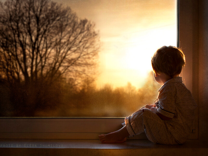 Child in Pajamas — Gold