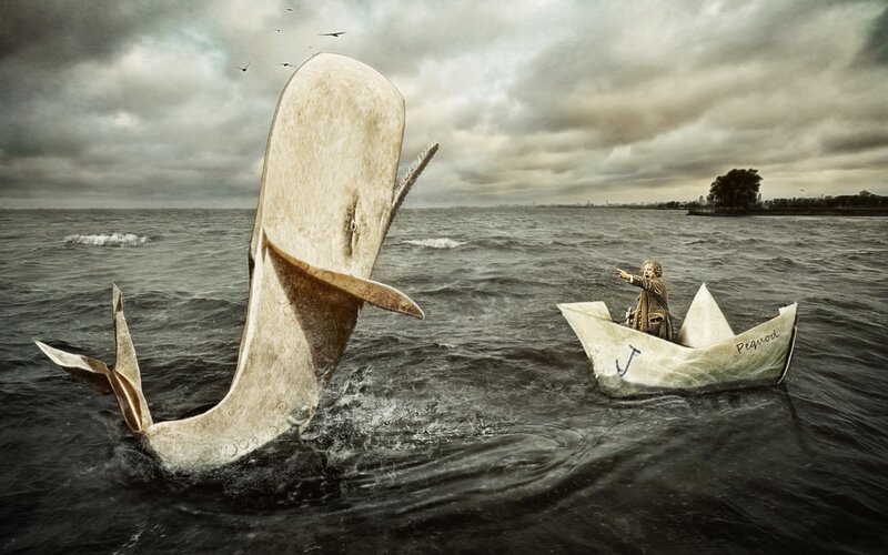 Child in Paper Boat