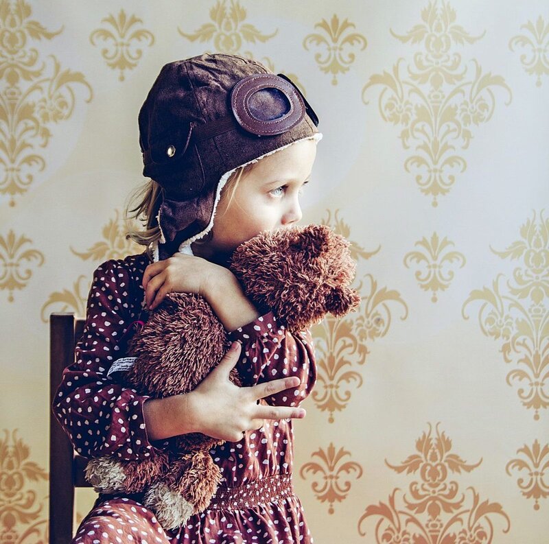 Child in Pilot Hat