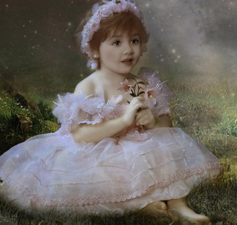 Child in Pink Dress