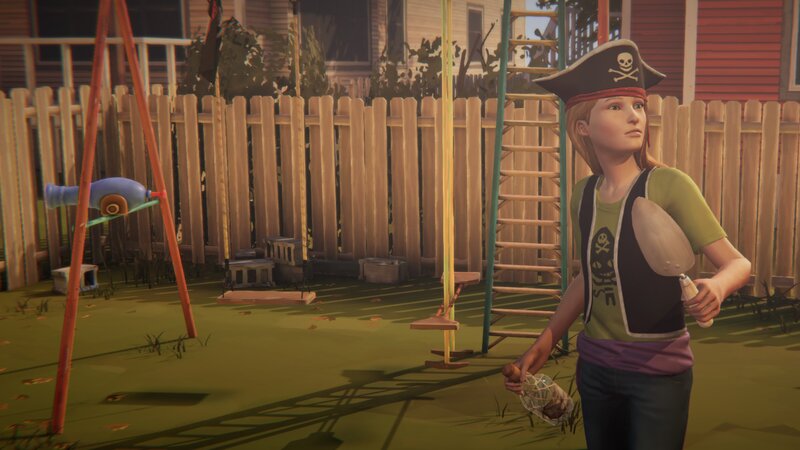 Child in Pirate Costume — Green