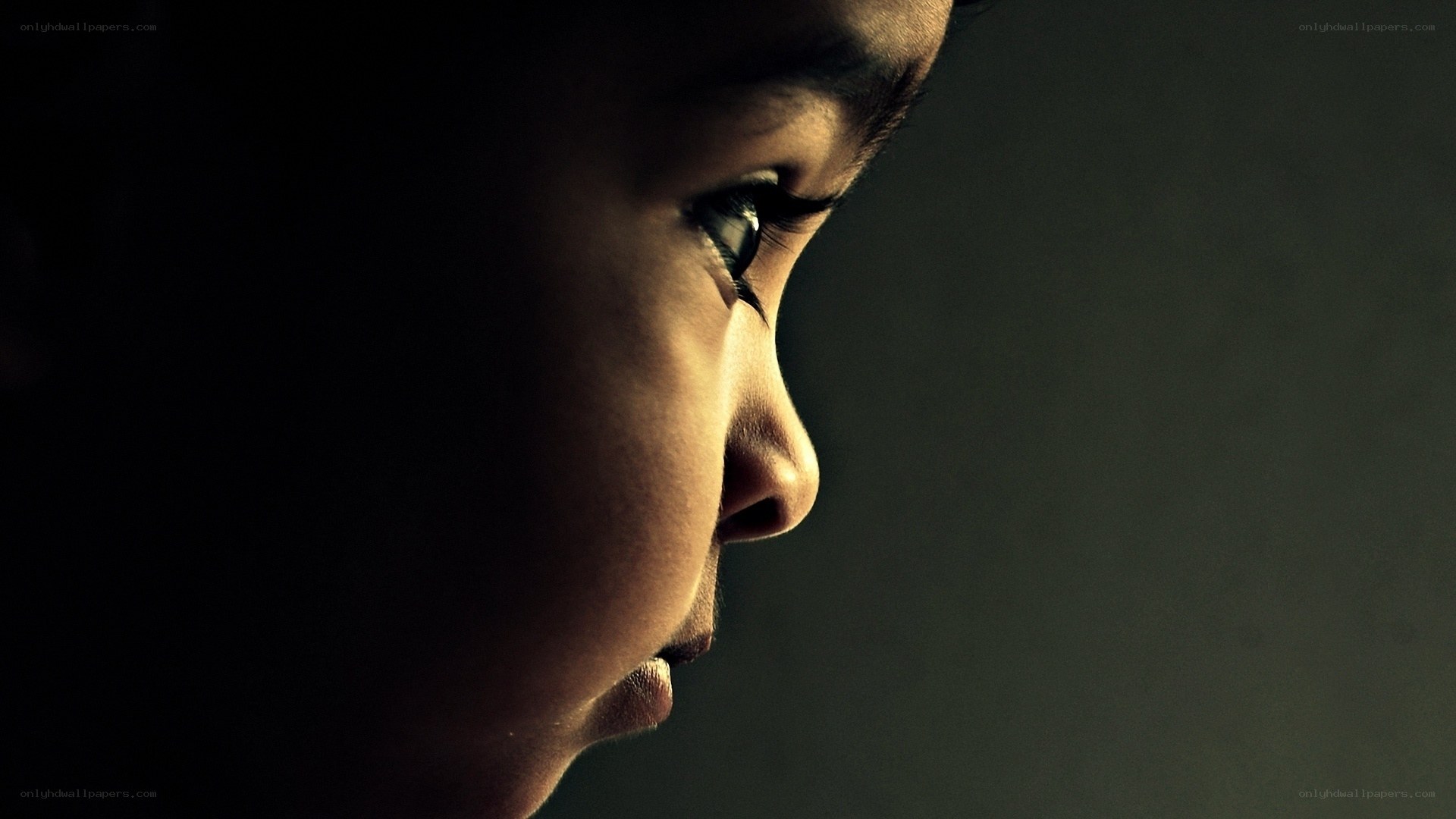 child in profile