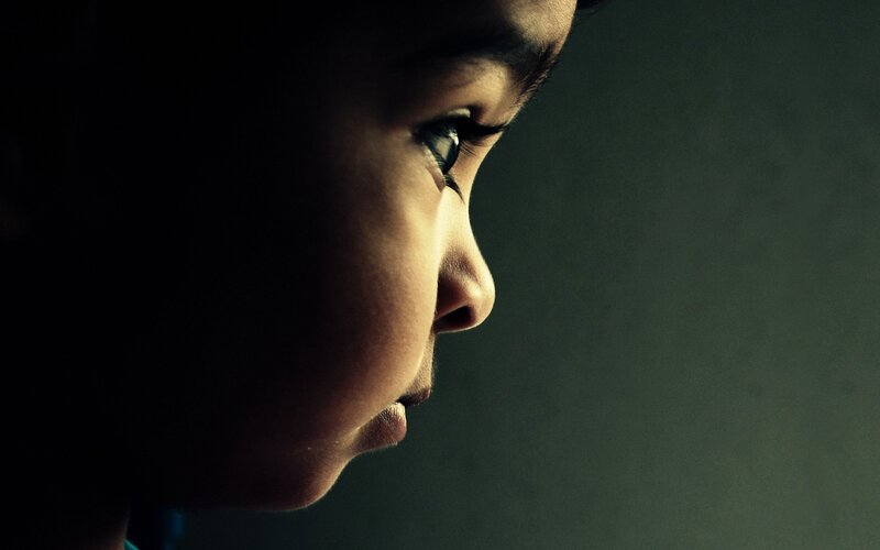 child in profile
