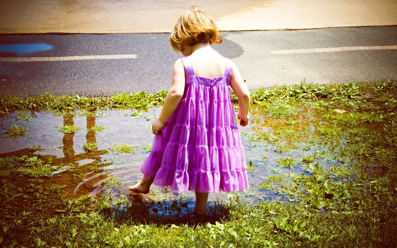 Child in Purple Dress — Calm