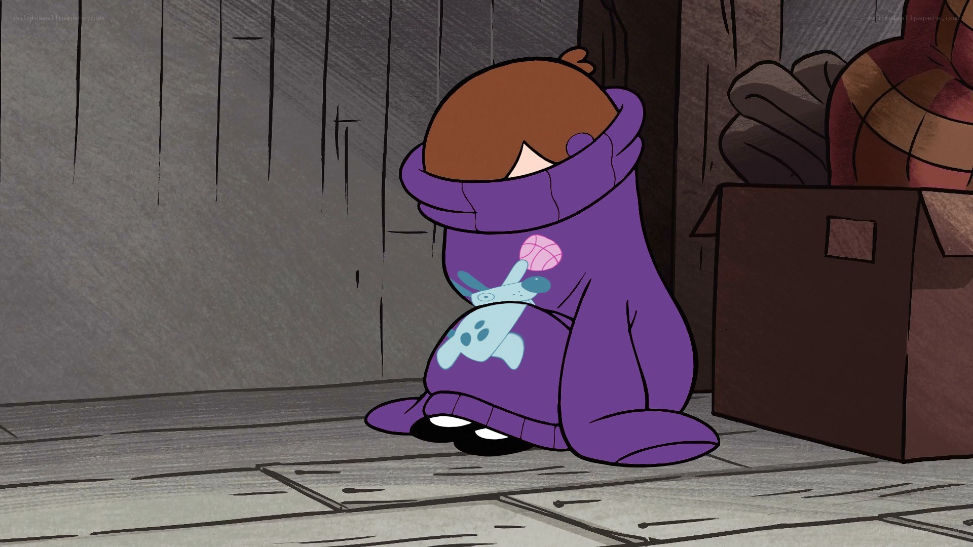 child in purple hoodie