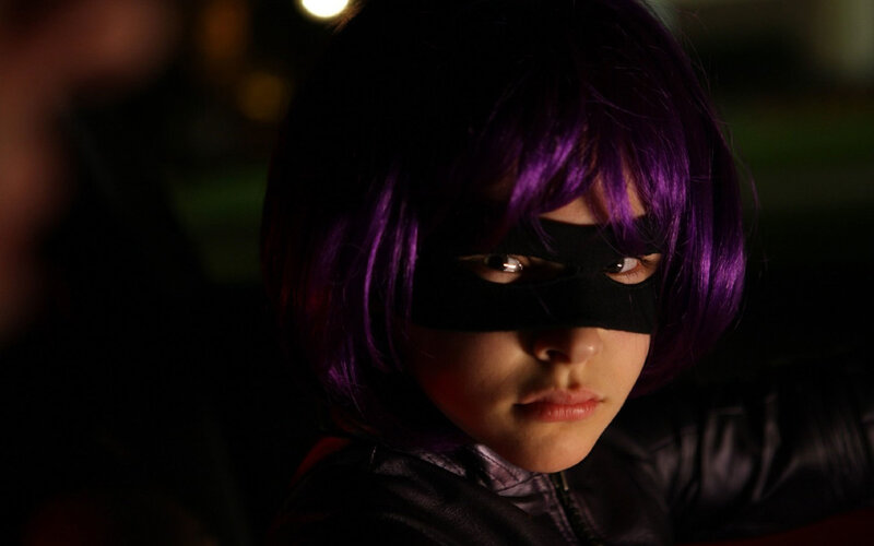 Child in Purple Wig — Dramatic