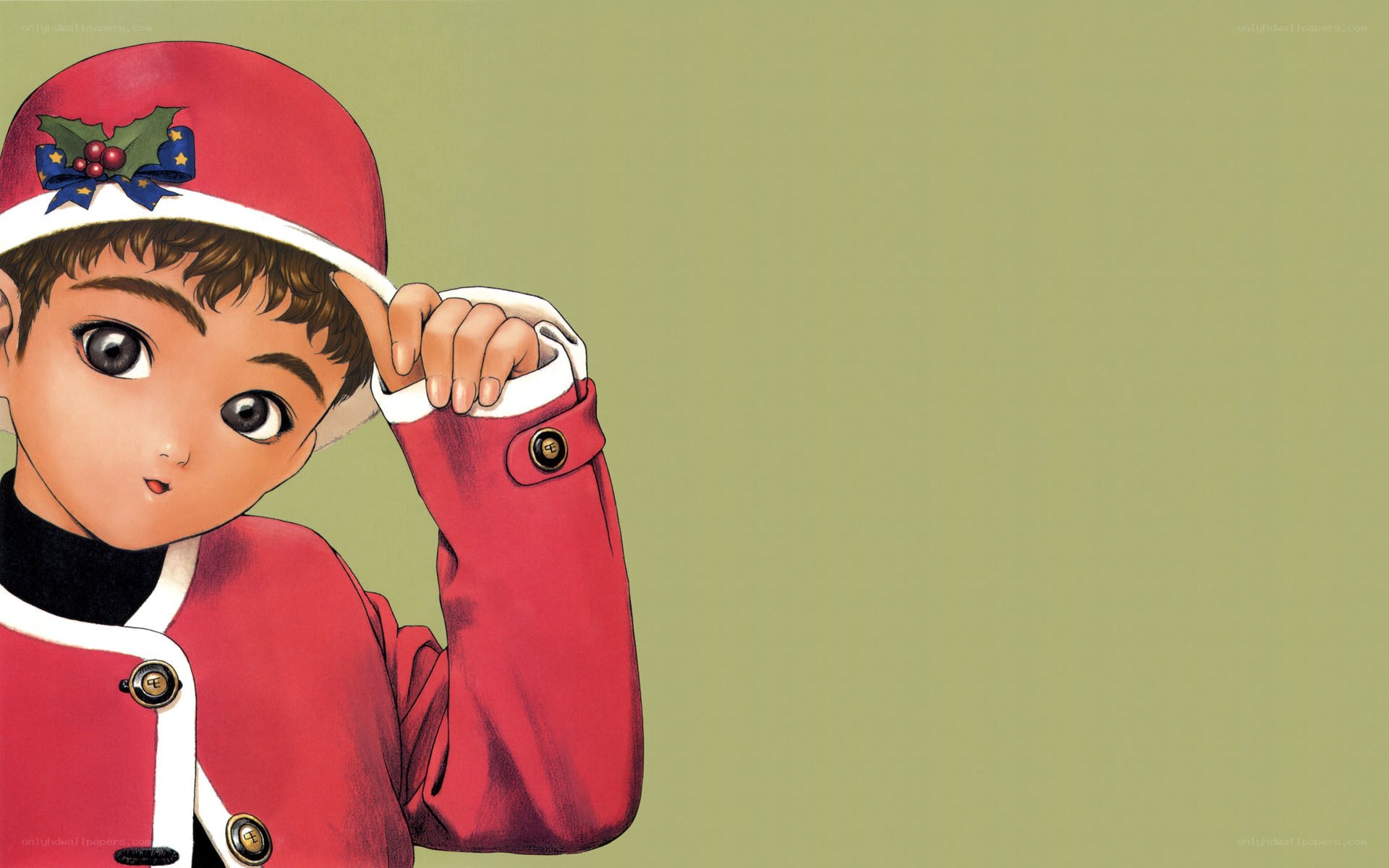 child in red coat
