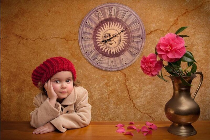 Child in Red Hat — Brown, Calm