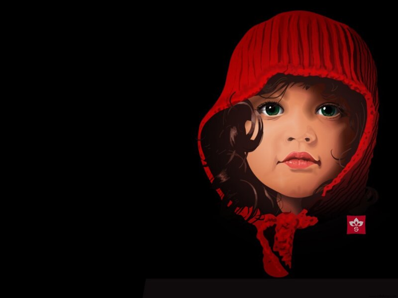 Child in Red Hood — Dramatic