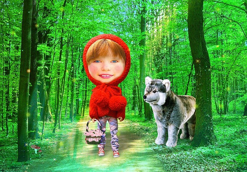 Child in Red Hood — Green