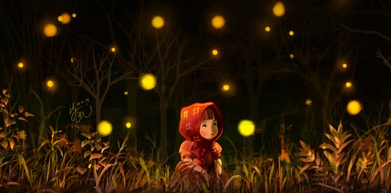 Child in Red Hood — Mysterious