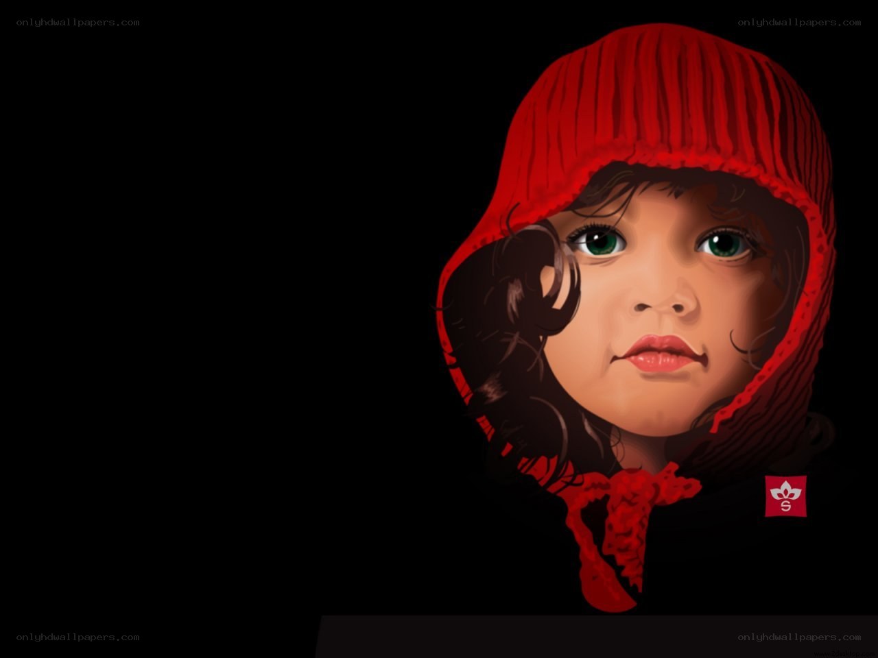 child in red hood