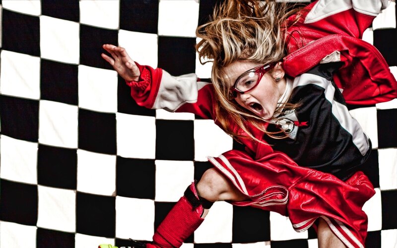 Child in Red Jacket — Dynamic, Photograph