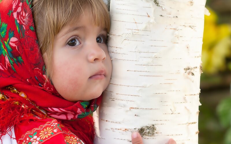Child in Red Scarf