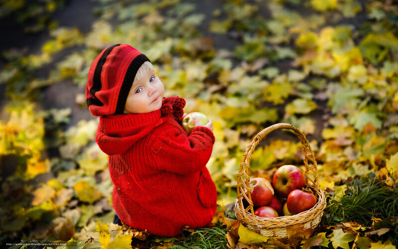 Child in Red Sweater — Serene