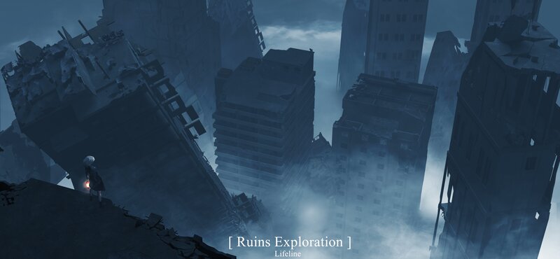 Child in Ruins — Blue
