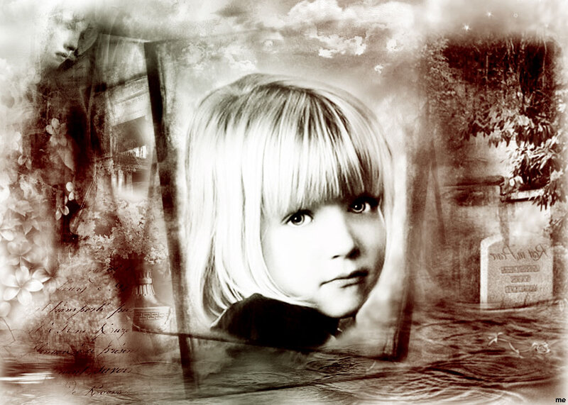 Child in Sepia Portrait