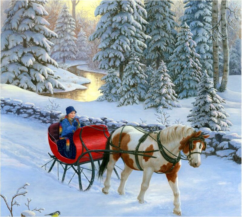Child in Sleigh