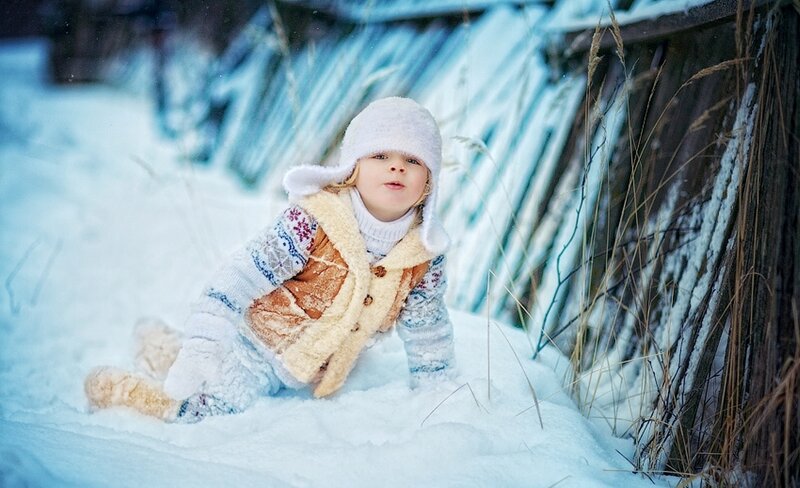 Child in Snow
