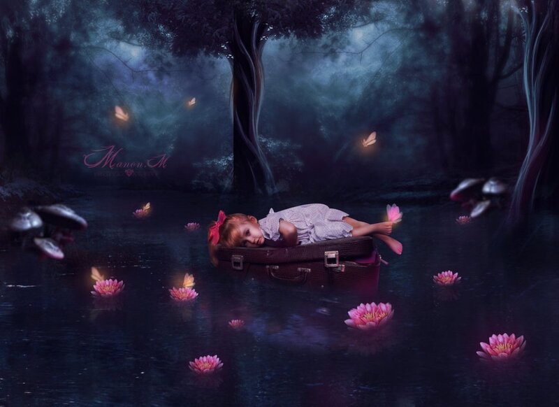 Child in Suitcase — Purple
