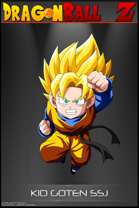 Child in Super Saiyan Form — Yellow, Dramatic