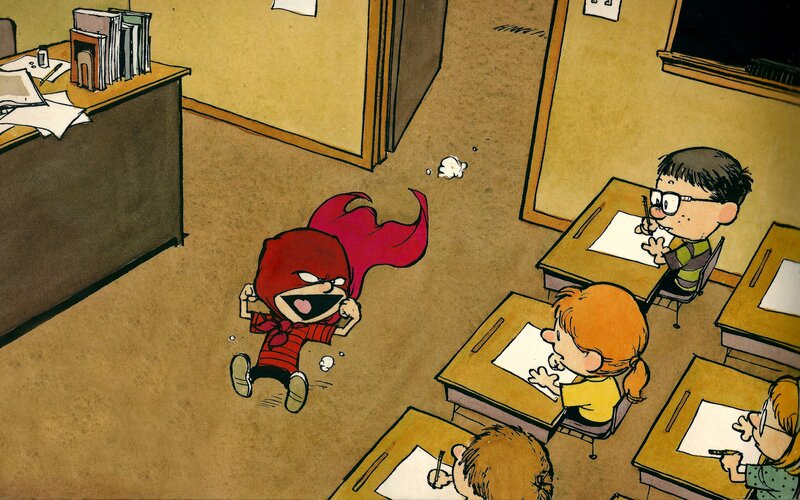 Child in Superhero Costume