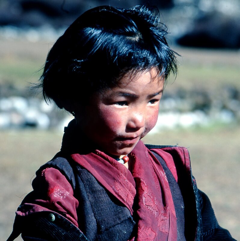 child in traditional clothing