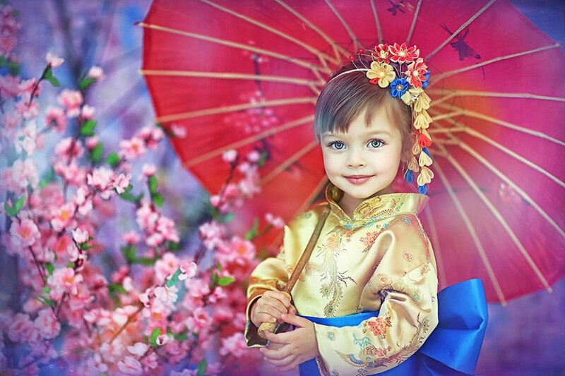 Child in Traditional Dress