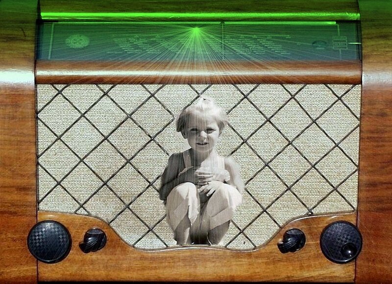 Child in Vintage Radio