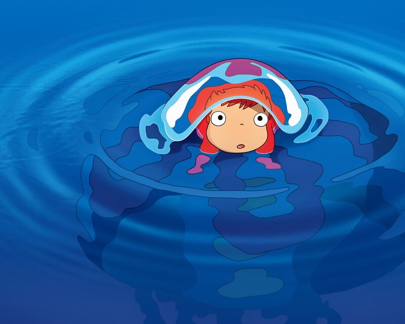 child in water bubble