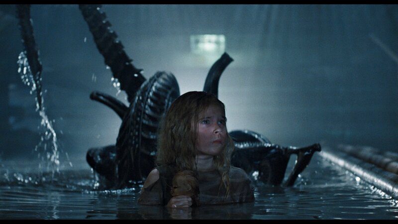 Child in Water with Alien