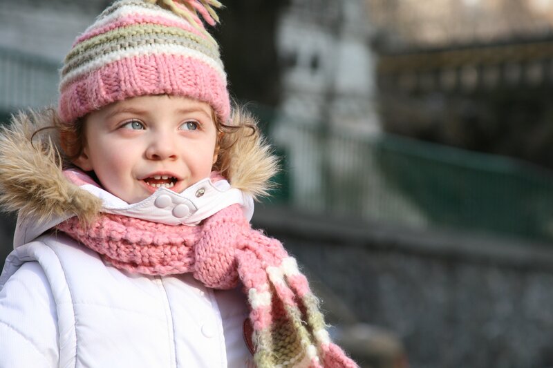 child in winter clothes