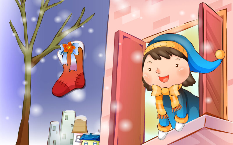 Child in Winter Clothes — Blue