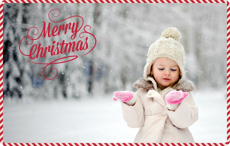 Child in Winter Coat — White, Peaceful, Photograph