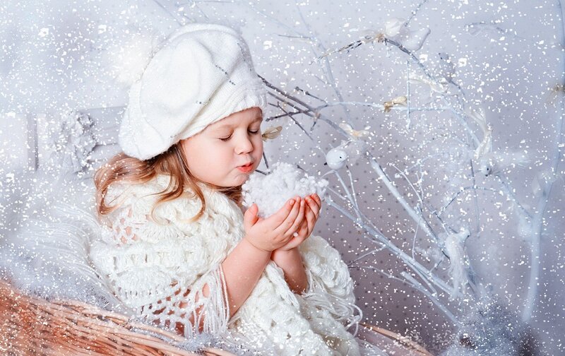 Child in Winter Outfit