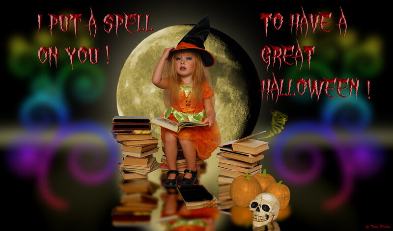 Child in Witch Costume — Black, Spooky