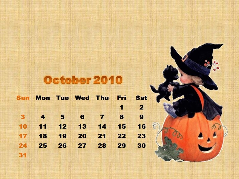 Child in Witch Costume — Orange, Festive