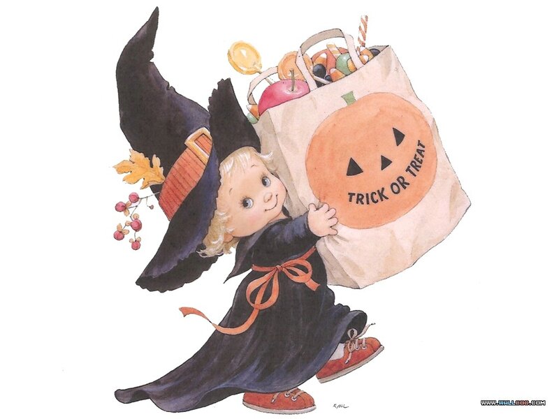 Child in Witch Costume