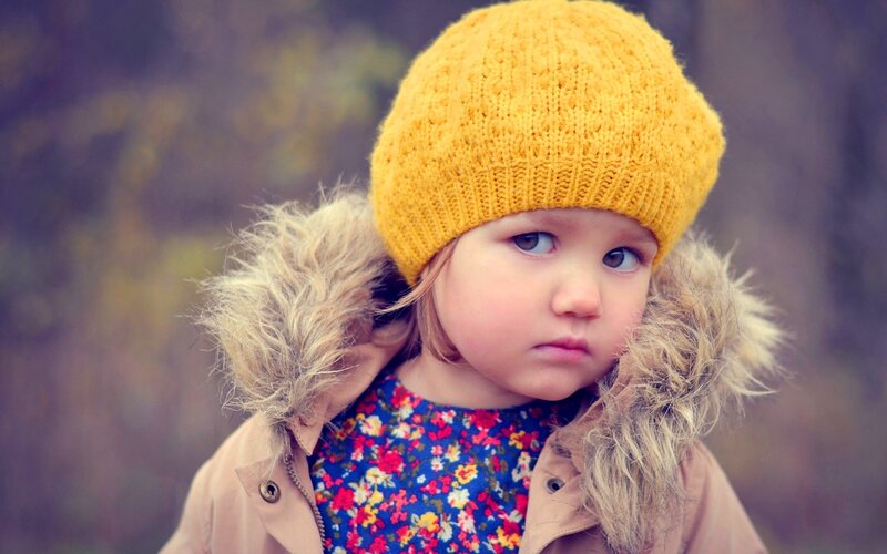 Child in Yellow Hat — Calm