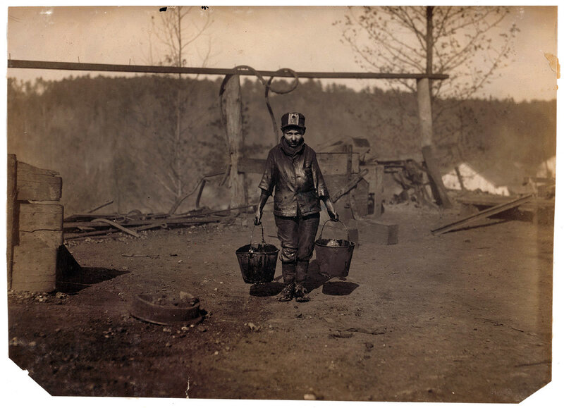 Child labor at a mine site